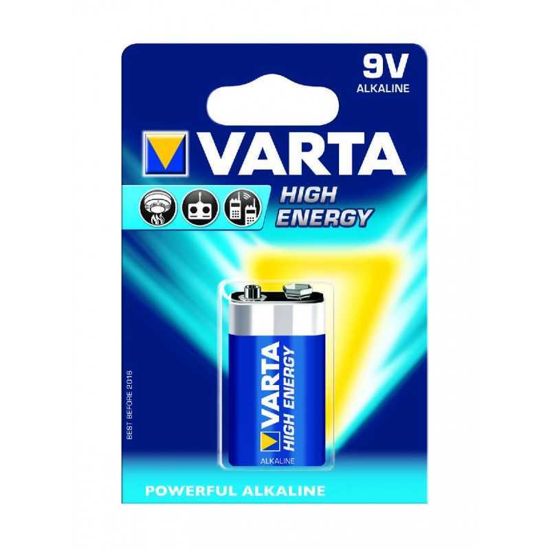 BLISTER X 1 PILE VARTA HIGH ENERGY 9V / 6LR61