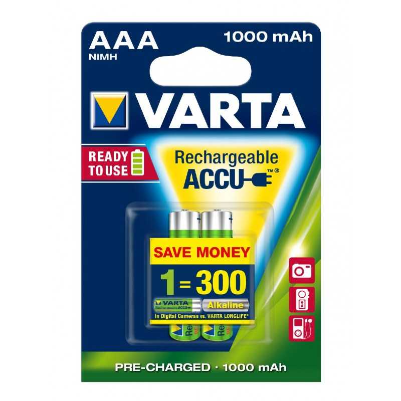 BLISTER X 2 VARTA ACCUS HR3 1000 MAH