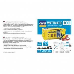 WATTMATIC 100 - 6/12 V - 3,5/6,5A (9Aeff)
