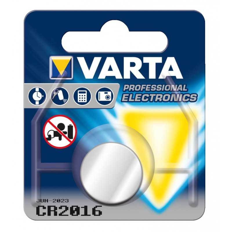 Pile électronique lithium CR2016 Varta