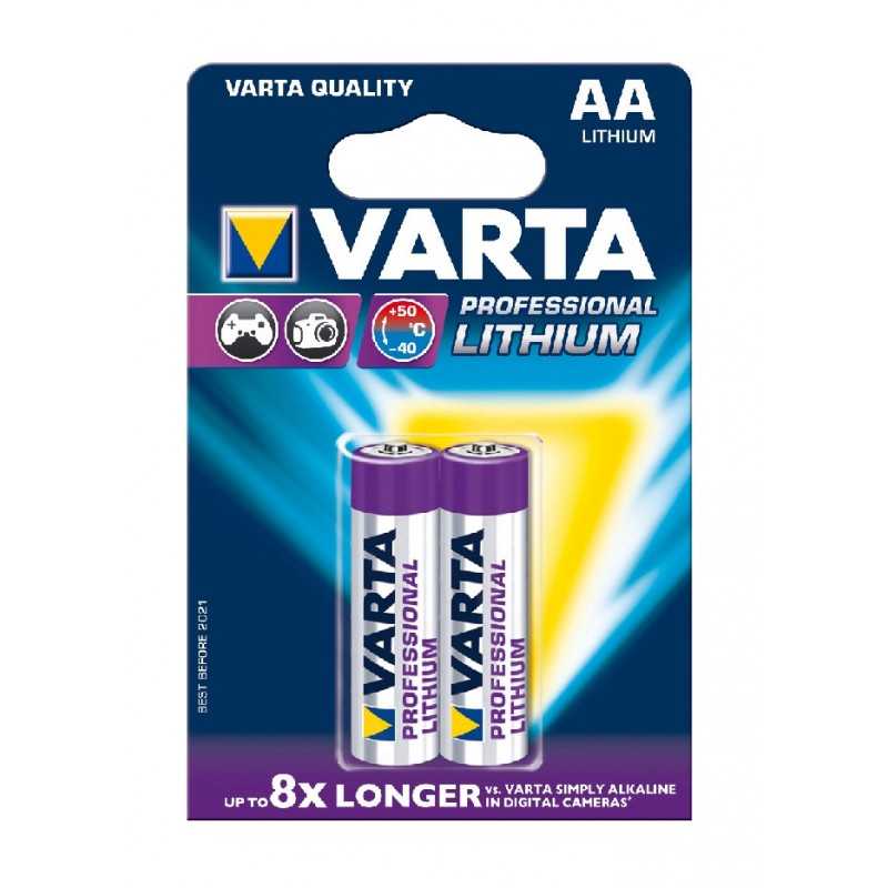 BLISTER X 2 VARTA LITHIUM AA / LR06