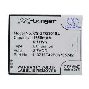 Batterie Zte Li3716T42P3h705742