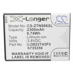 Batterie Zte Li3823T43P3h735350