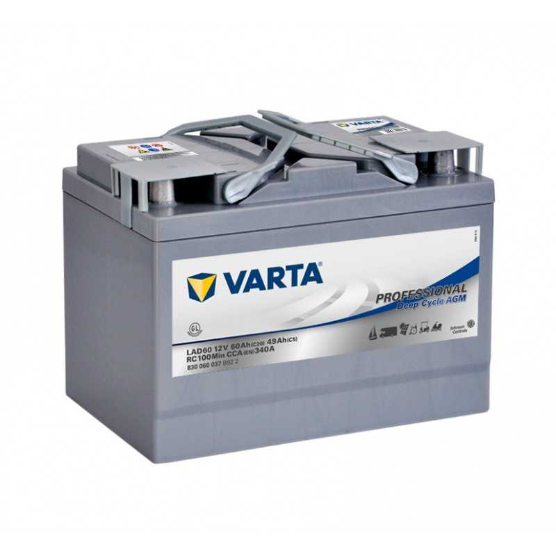 BATTERIE VARTA PROFESSIONAL DEEP CYCLE AGM 12V 60AH/C20