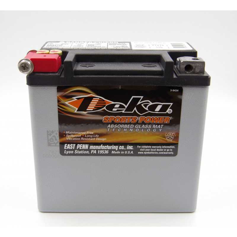 BATTERIE HARLEY DAVIDSON AGM ETX14 + GAUCHE