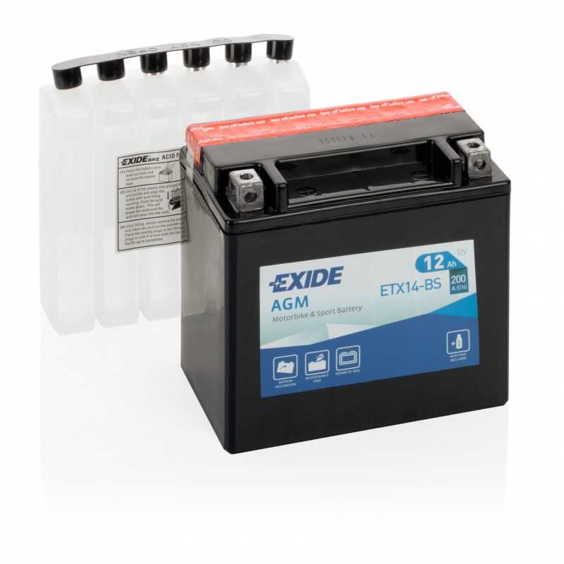BATTERIE AGM ETX14-BS/YTX14-BS