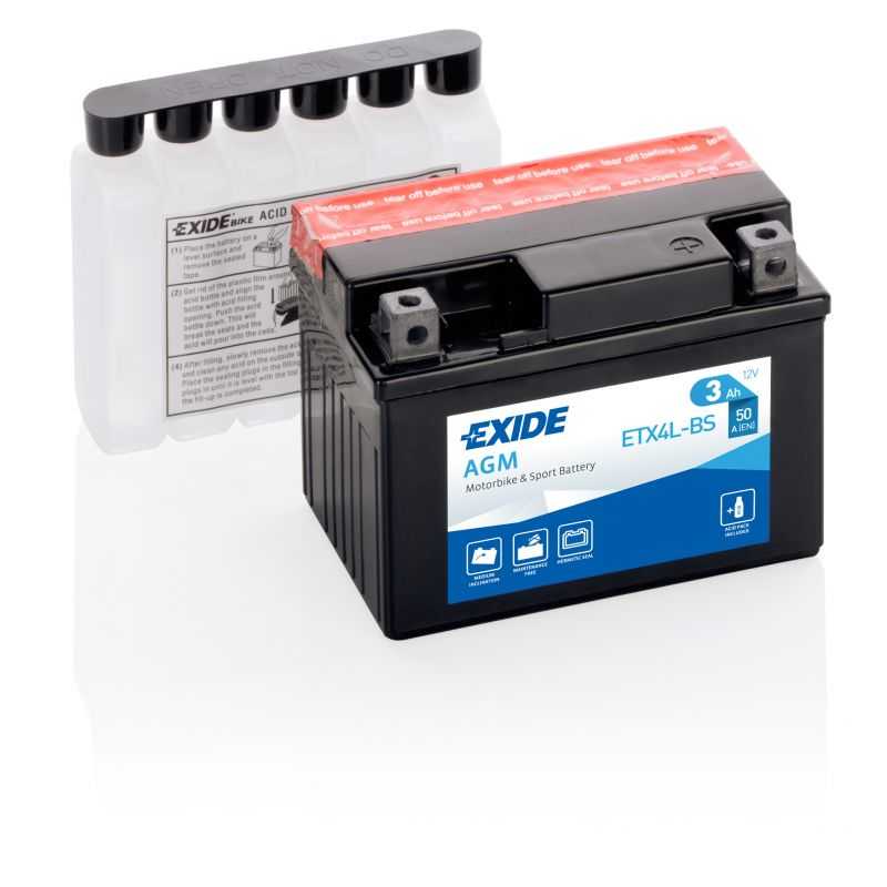BATTERIE AGM ETX4L-BS/ YTX4L-BS