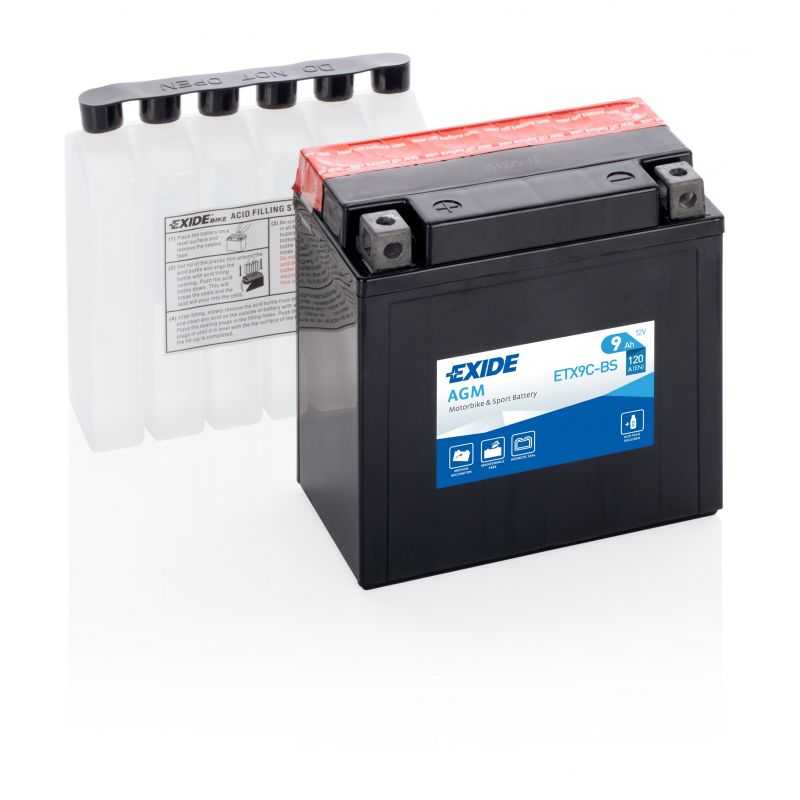 BATTERIE AGM  ETX9C-BS/YTX9C-BS