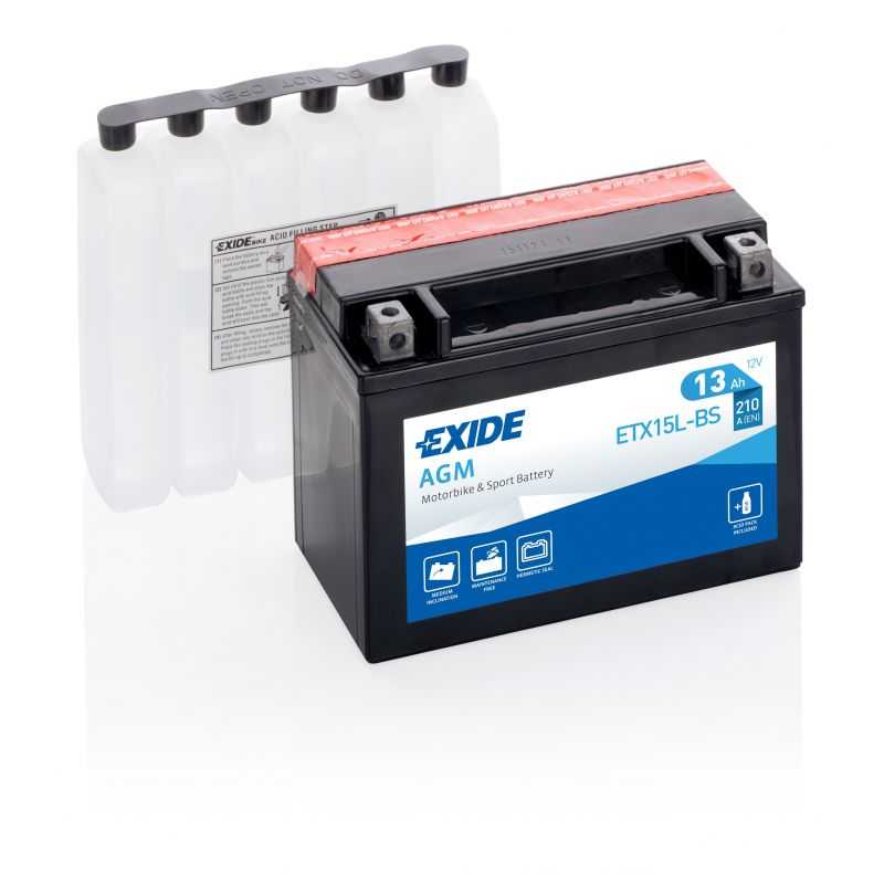 BATTERIE AGM  ETX15L-BS/YTX15L-BS