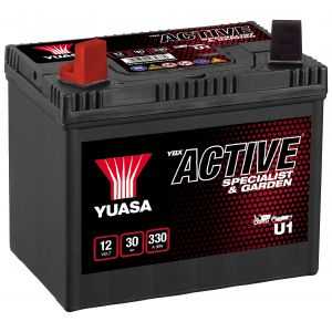 BATTERIE YUASA GARDEN U1-9 + GAUCHE 30Ah 270A