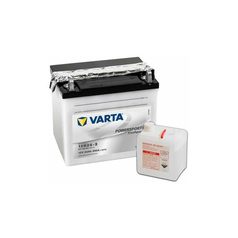 BATTERIE VARTA 12V 24AH +D POWERSPORTS FRESHPACK 12N24-3