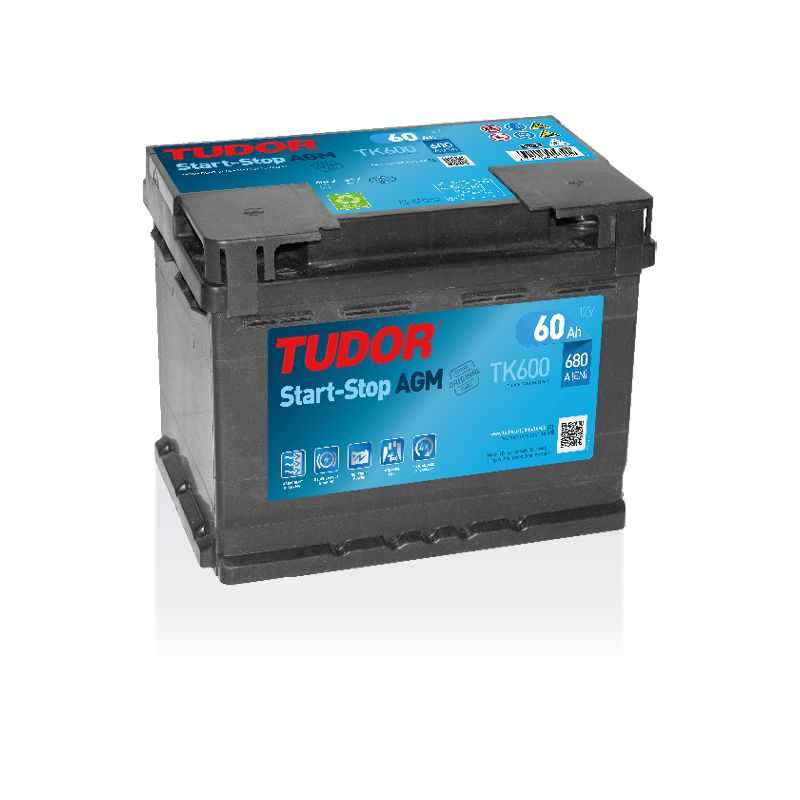 Batterie Start-Stop AGM TUDOR TK600 60Ah 680A