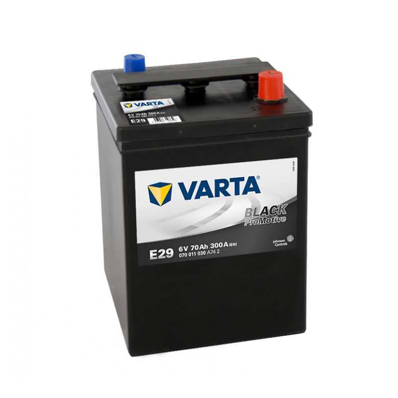 BATTERIE VARTA PROMOTIVE BLACK E29 6V 70AH 300A 700110V