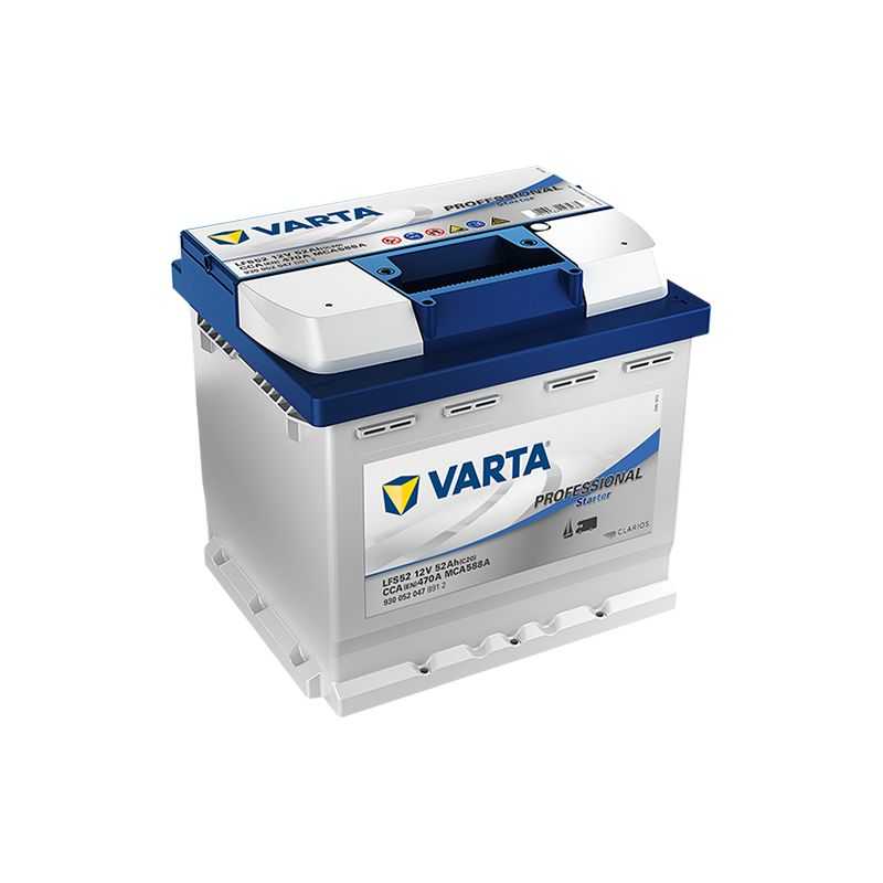 BATTERIE VARTA PRO STARTER 12V 52AH 470A