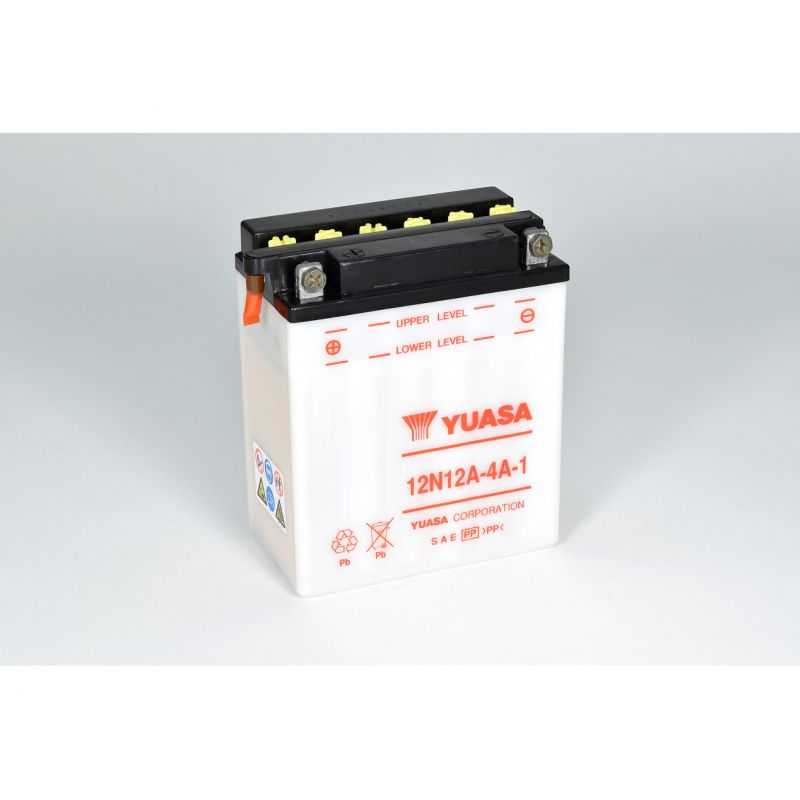 BATTERIE MOTO YUASA 12N12A-4A-1 12V 12AH 120A