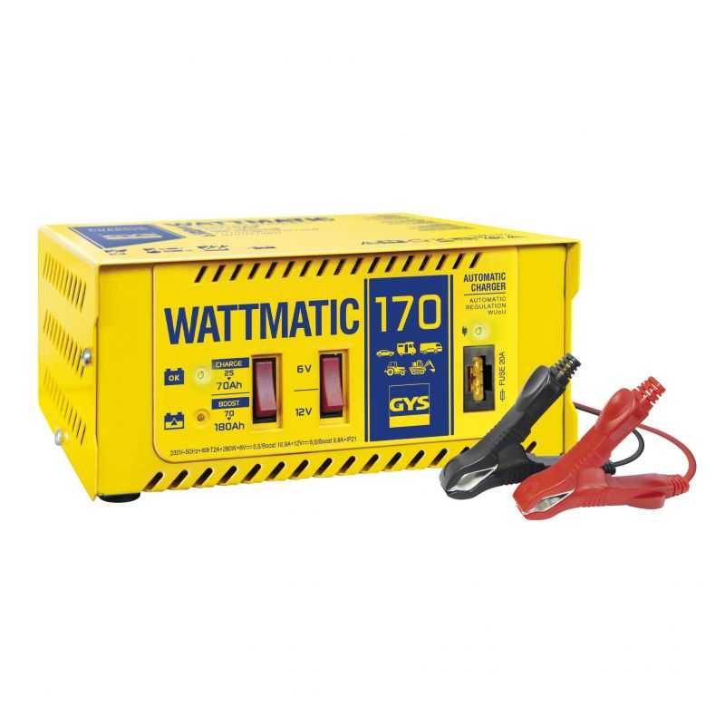 CHARGEUR GYS WATTMATIC 170 - 6/12V - 6.5/10A
