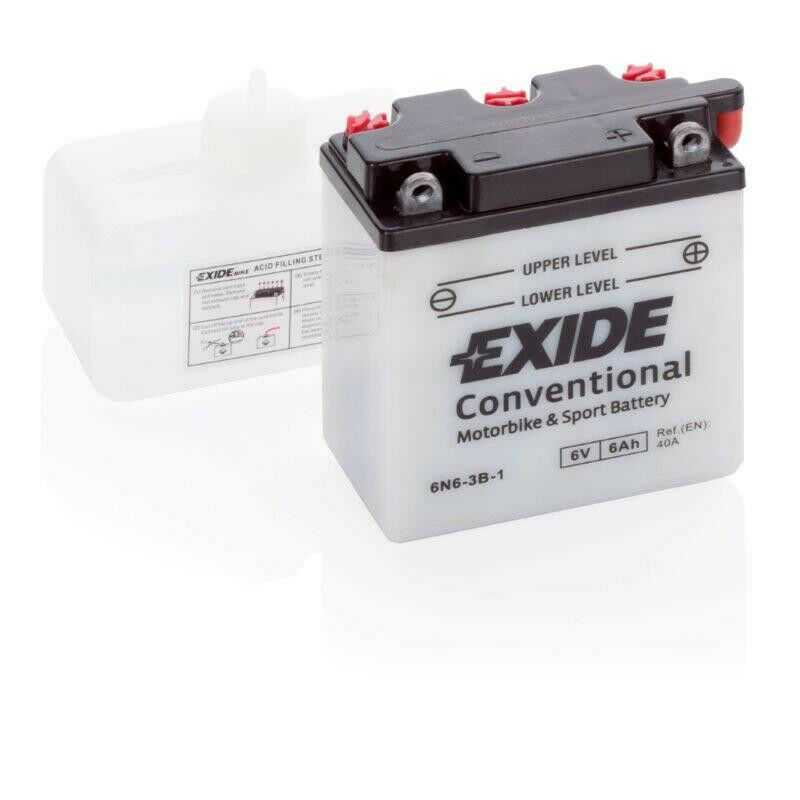 BATTERIE EXIDE CONVENTIONAL 6V 6N6-3B-1