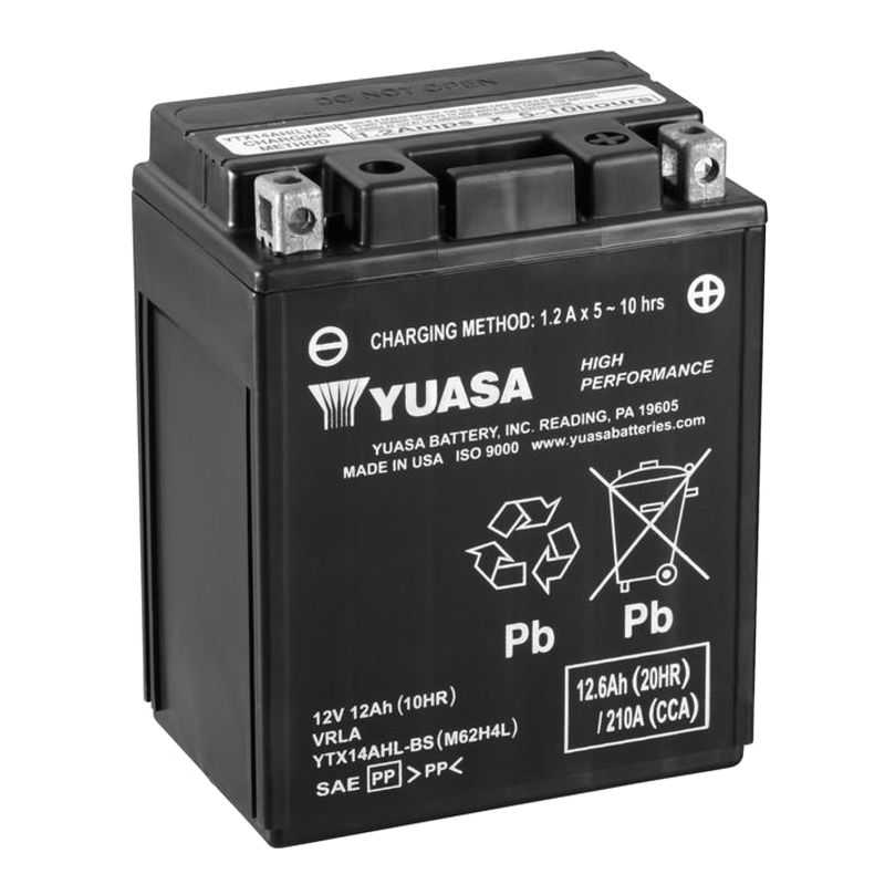 BATTERIE YUASA AGM YTX14AHL-BS1236HY