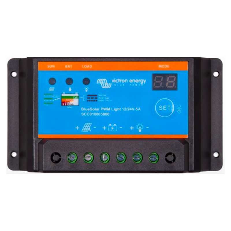 Régulateur Victron BlueSolar PWM-Light Charge Controller 12/24V-5A