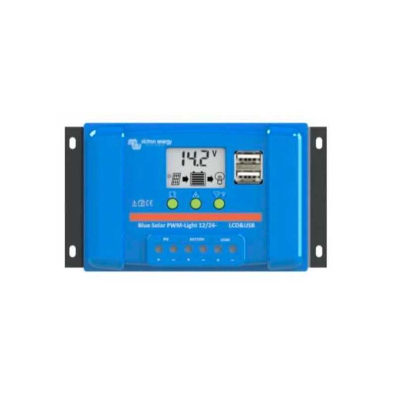 Régulateur Victron BlueSolar PWM-LCD&USB 12/24V-5A