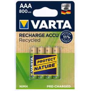 VARTA ACCU RECYCLED AAA/R03 X4 800MAH