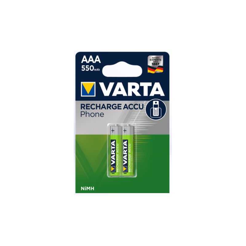 ACCU AAA / R03 - 550MAH POUR TELEPHONE SANS FIL - BL2