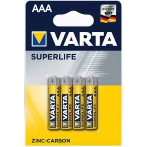 VARTA AAA/R03 X4 PILE SALINE 1.5V