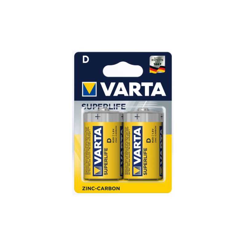 VARTA D/R20 X2 PILE SALINE 1.5V