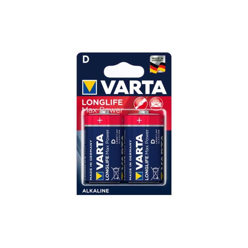PILE ALCALINE LONGLIFE MAX POWER D / LR20 - 1.5V - BL2