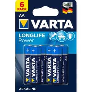 VARTA LONGLIFE POWER PILE ALCALINE AA / LR06 - 1.5V - BL6