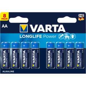 VARTA LONGLIFE POWER PILE ALCALINE AA / LR06 - 1.5V - BL8