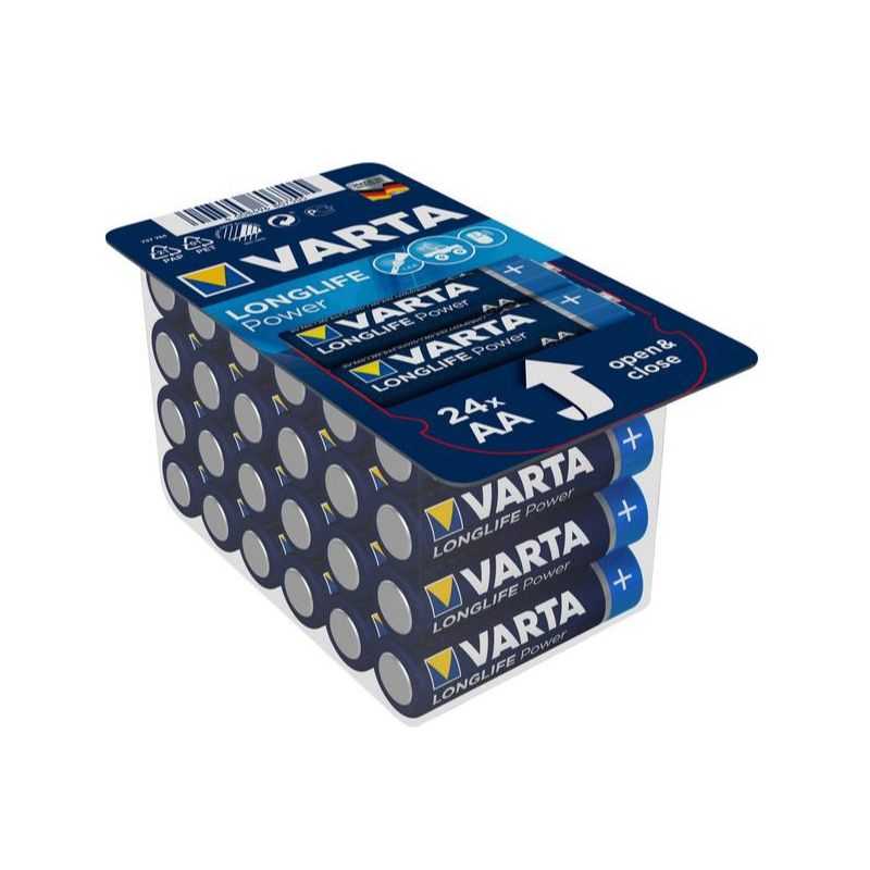 VARTA LONGLIFE POWER PILE ALCALINE AA/LR6 BOX DE 24 1.5V