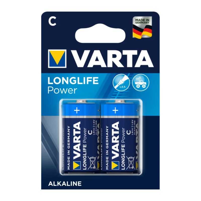 VARTA LONGLIFE POWER PILE ALCALINE C / LR14 - 1.5V - BL2