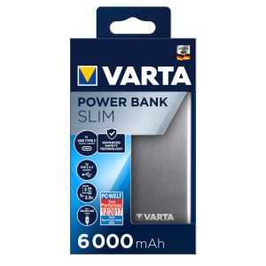 VARTA POWERBANK 6000MAH SLIM CABLE