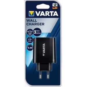 VARTA PRISE MULTIPLE SECTEUR 2 USB + 1 TYPE C