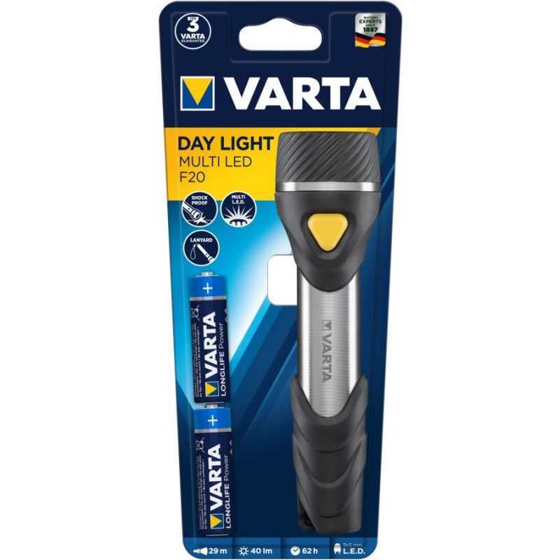 VARTA TORCHE AA X2 INCLUES LED X9 40LM