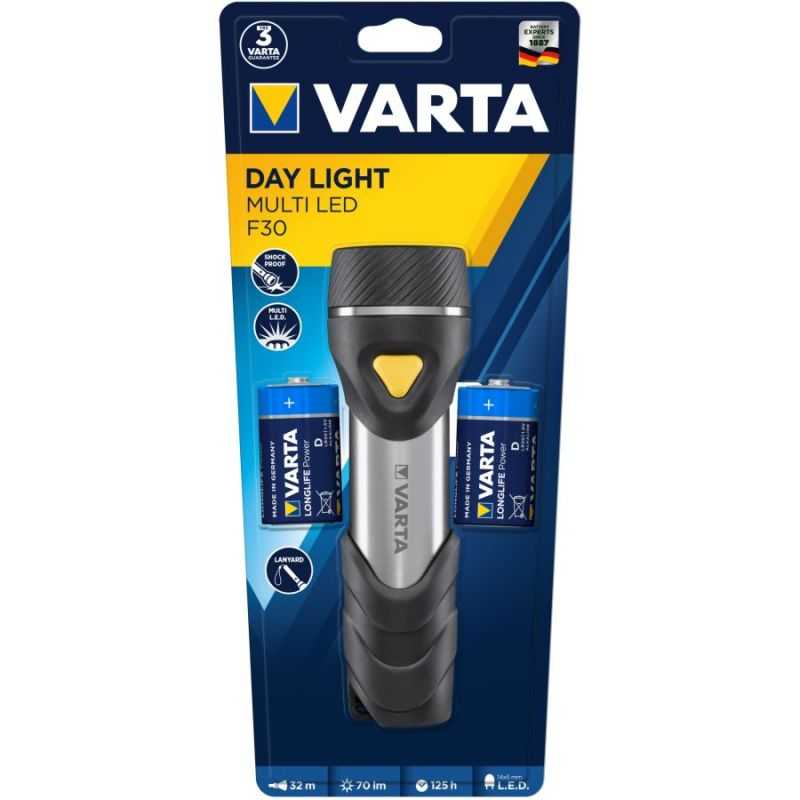 VARTA TORCHE D X2 INCLUES LED X14 70LM