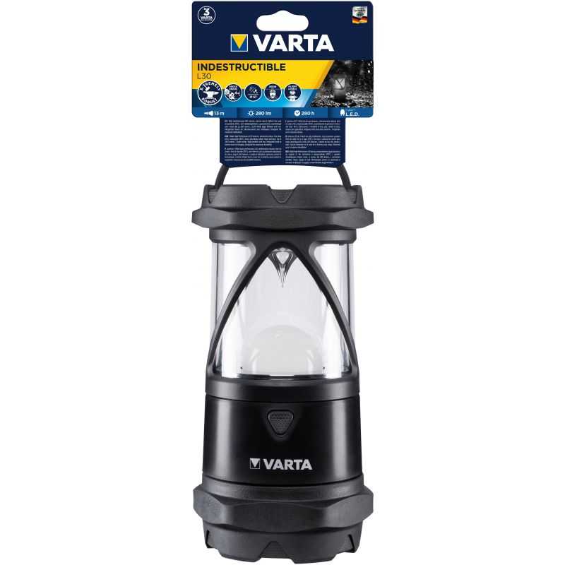 VARTA LAMPE CAMPING INDESTRUCTIBLE L30 PRO LED + 6AA NON FOURNIES