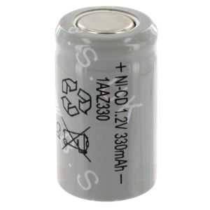 Accumulateur industriel YUASA 1/2AA NICD 330 mAh