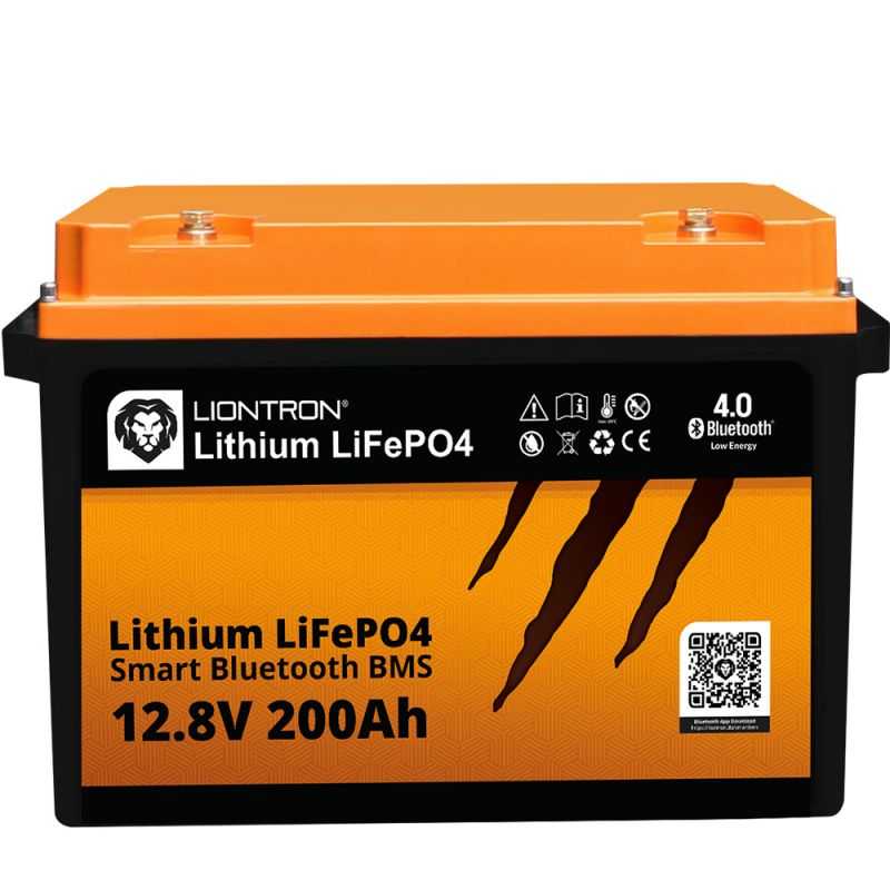 LIONTRON LiFePO4 12,8V 200Ah LXArctic smart BMS w. Bluetooth