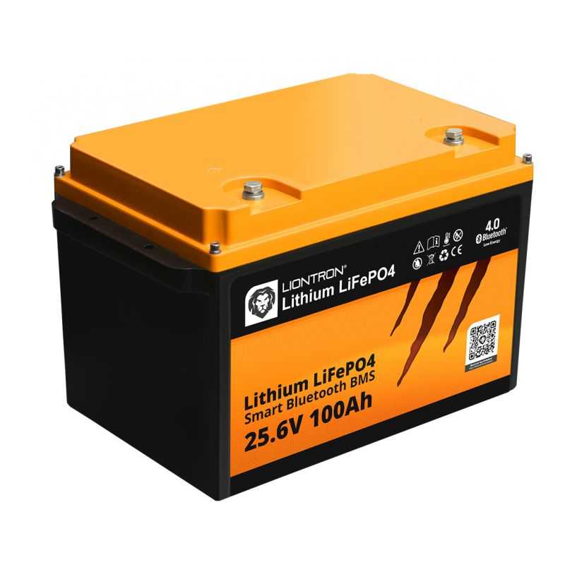 LIONTRON LiFePO4 25,6V 100Ah LXArctic smart BMS w. Bluetooth