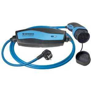 Câble de recharge 8M (Mode2), 13A 1P+N+T avec moduleIC-CPD, fiche NF (0,30m)et prolongateur Type 2