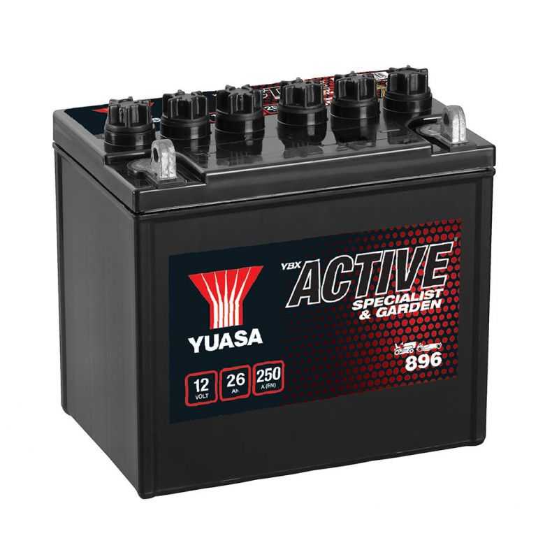 BATTERIE YUASA ACTIVE GARDEN 12V 26AH 250A +G