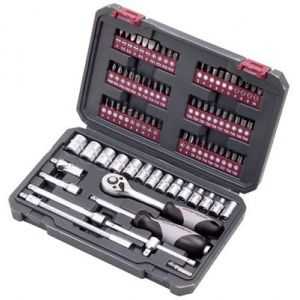 Jeu de douilles universel 1/4" 82 pcs KRAFTWERK