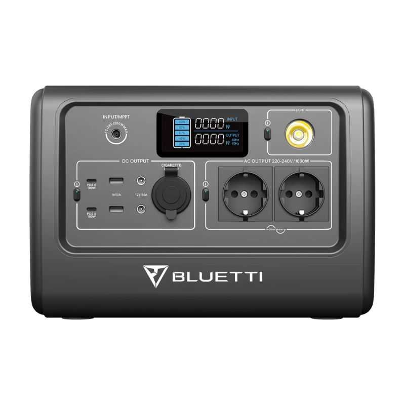 Bluetti EB70 station solaire nomade grise