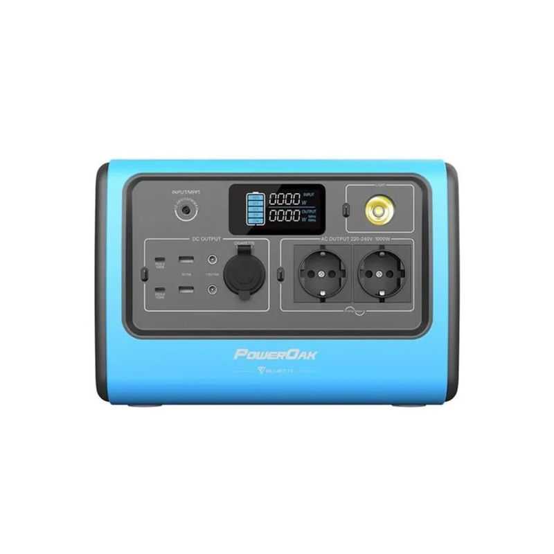 Bluetti EB70 station solaire nomade bleue