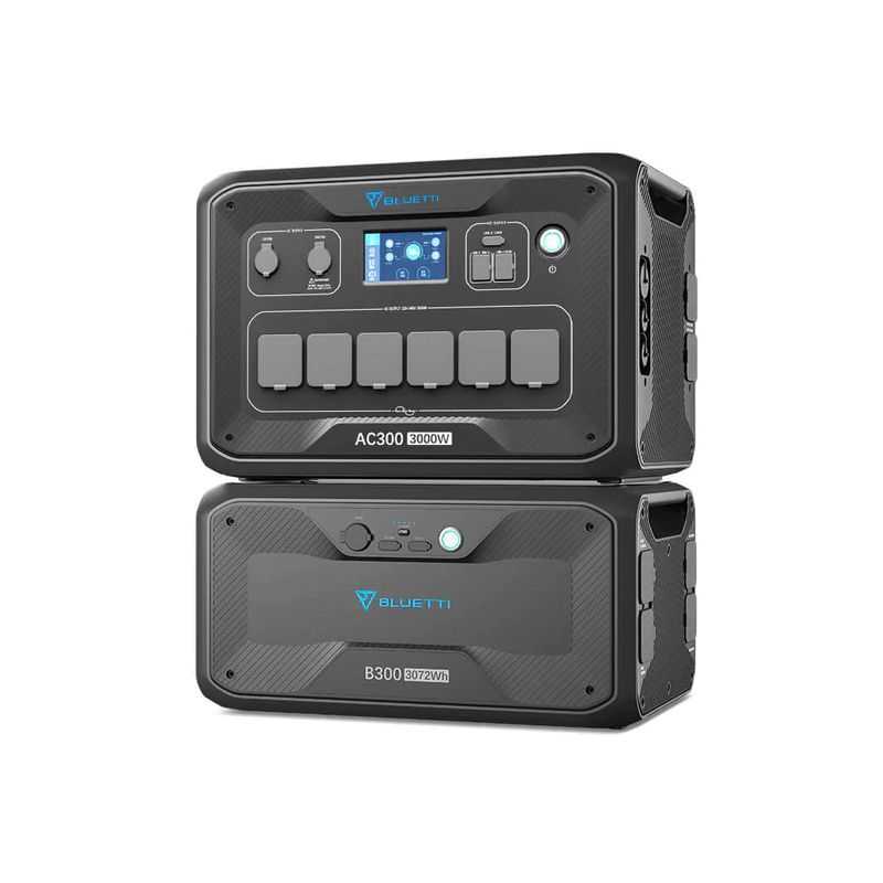 Bluetti AC300 station solaire + B300 batterie additionelle