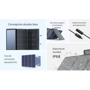 Ecoflow Panneau Solaire 220W