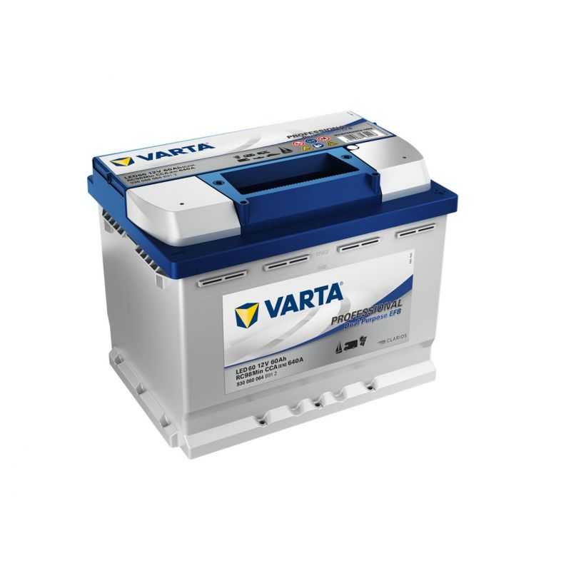 BATTERIE VARTA DUAL PURPOSE EFB LED60 12V 60AH 680A