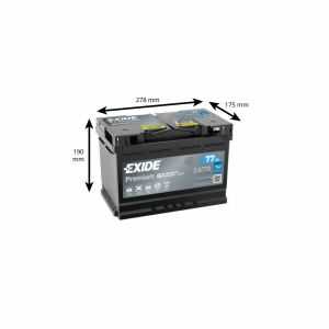 Batterie EXIDE 12V 77Ah 760A (EN) L03 Premium